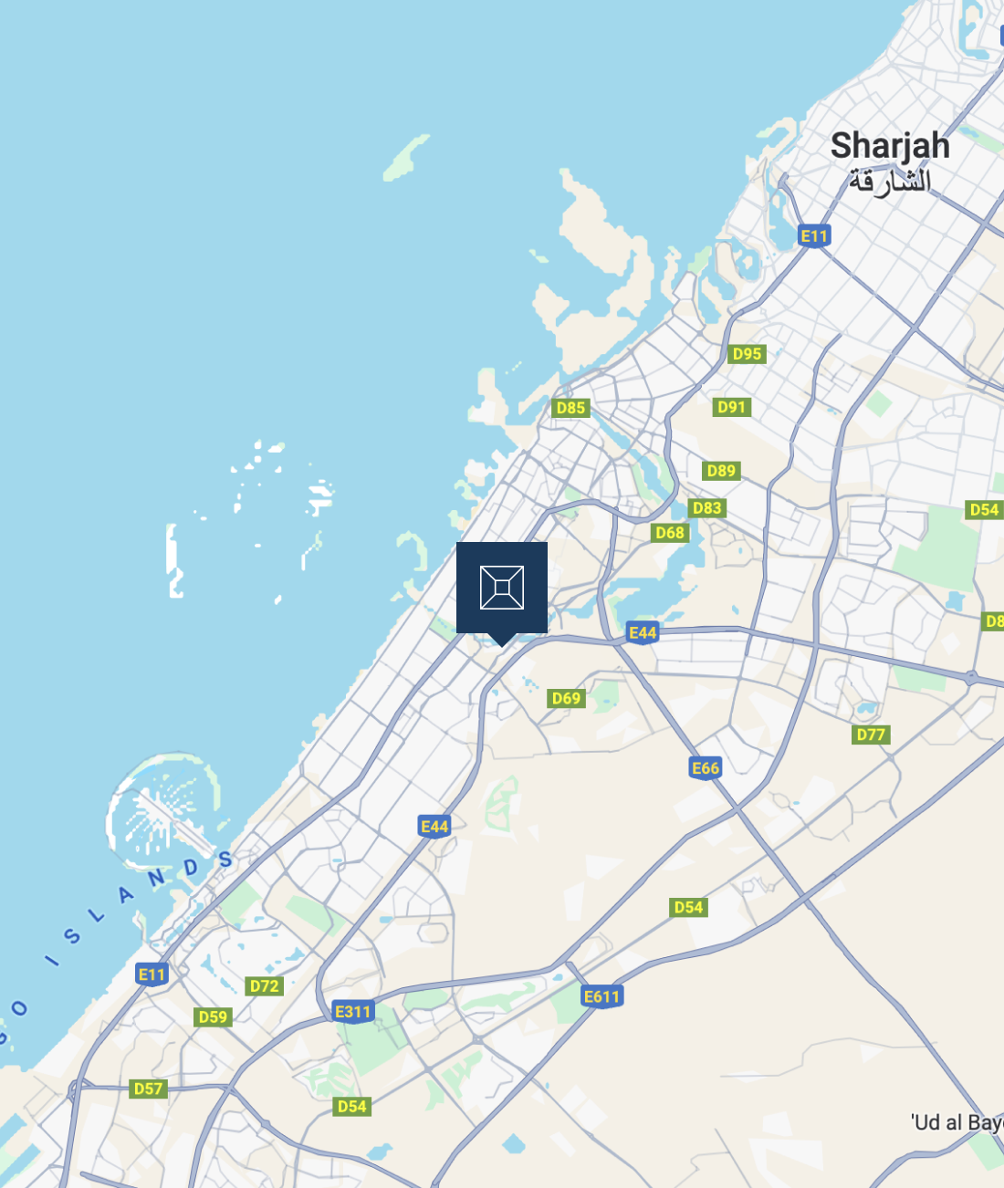 Interior Construction services UAE KPS map