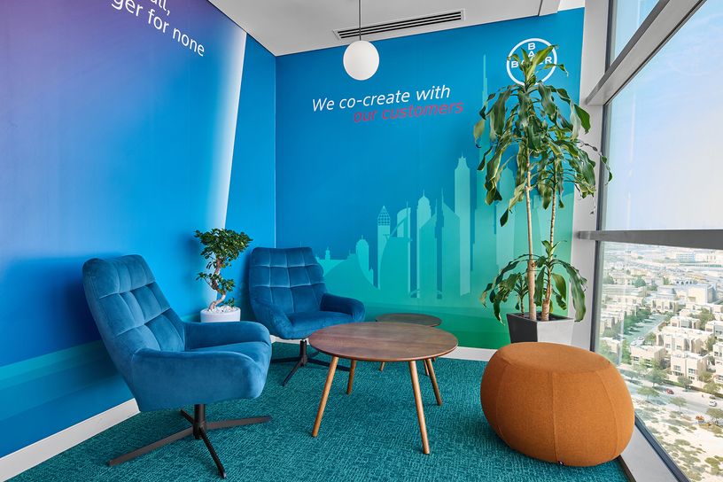Bayer commercial interior fit out companies abu dhabi