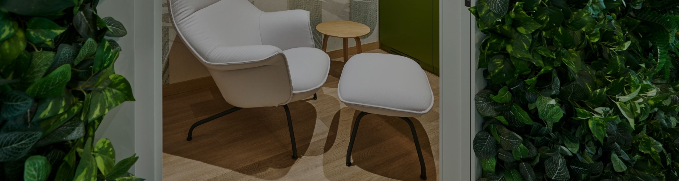 Interior Construction Company uae photo of chairs through a door frame